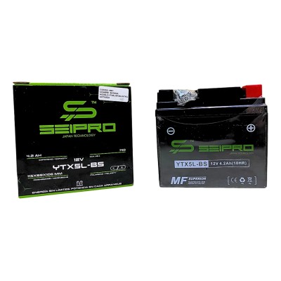 BATERIA YTX5L / BTX5L / HTX5L ACTIVADA SEIPRO BATTERY