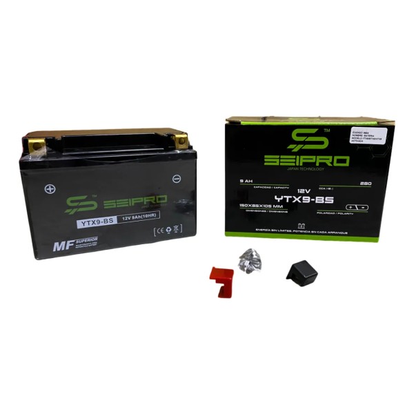 BATERIA YTX9 / BTX9 / HTX9 ACTIVADA SEIPRO BATTERY