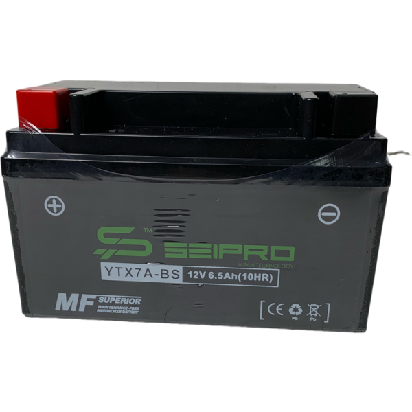 BATERIA YTX7A / BTX7A / HTX7A ACTIVADA SEIPRO BATTERY