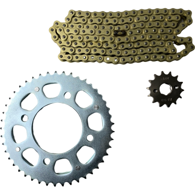 KIT TRANSMISION CB 190 R HONDA 45D /14D C DORADA SEIPRO RACING KIT TRANSMISION CB 190 R HONDA 45D /14D C DORADA SEIPRO RACING