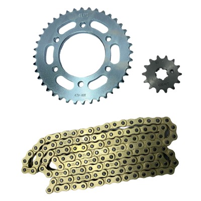 KIT TRANSMISION FZ 16 / FZ 2.0 YAMAHA 40D / 14D 428H C DORADA SEIPRO RACING