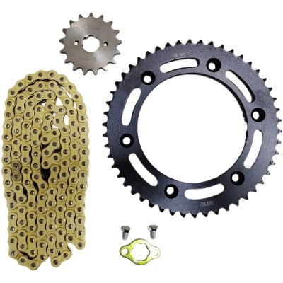 KIT TRANSMISION XR 150 / XR 190 HONDA 50D / 17D 428H C DORADA SEIPRO RACING