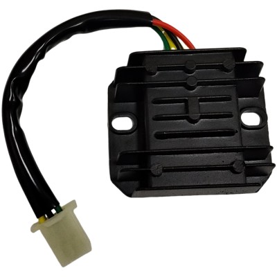 RECTIFICADOR CORRIENTE CG 150 MONOFASICO 5 CABLES ( 1 ROJO / 2 AMARILLOS / 1 NEGRO / 1 VERDE ) SEIPRO